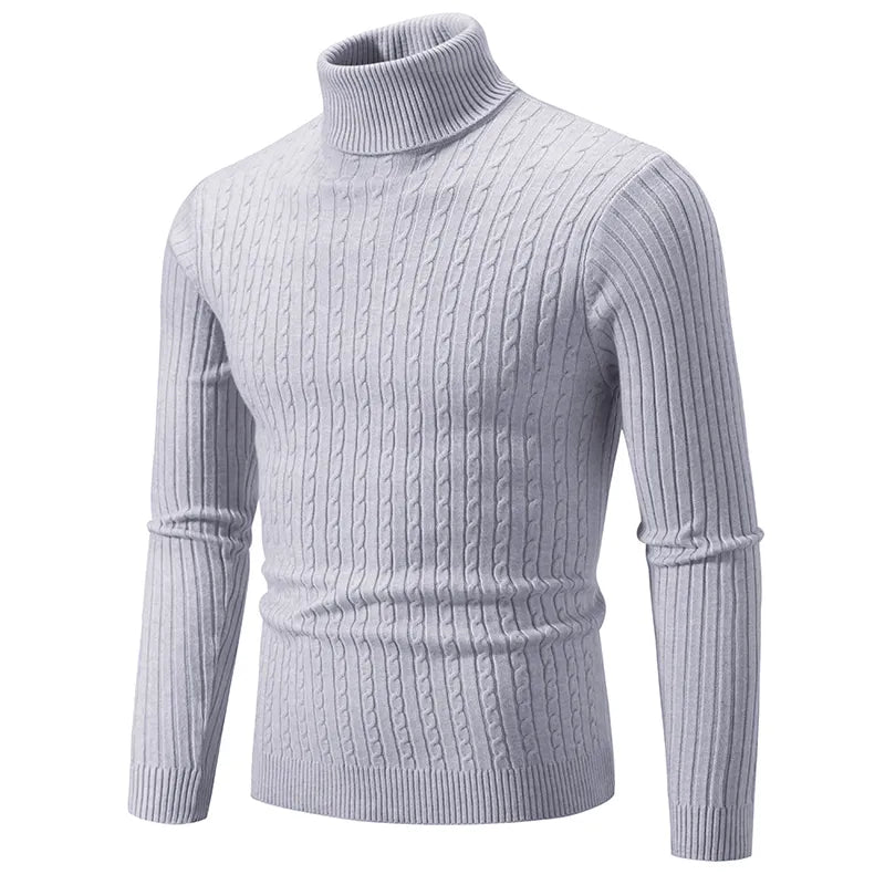 Jared Turtleneck Jumper | Cable Knit Jumper for Winter