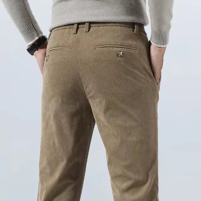 Kieron Men’s Trousers | Corduroy Straight-Leg for Autumn