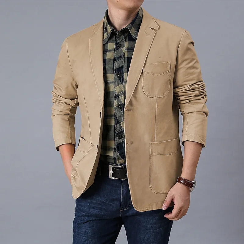 Malachy Men's Blazer | Single-Breasted Blazer for Autumn