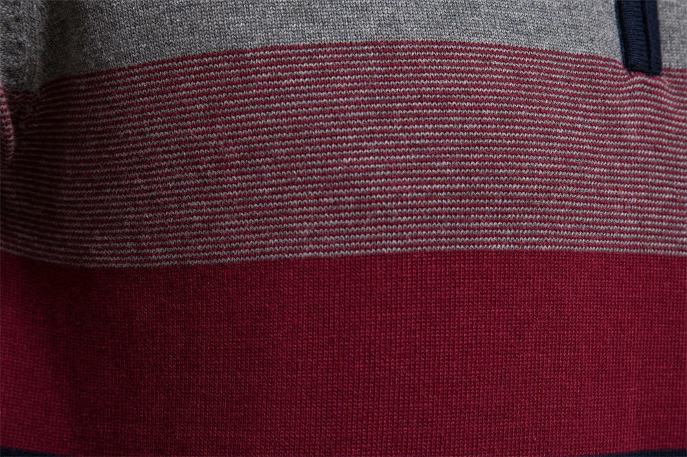 Jacob Men’s Jumper | Quarter-Zip Jumper with High Collar and Long Sleeves for Autumn