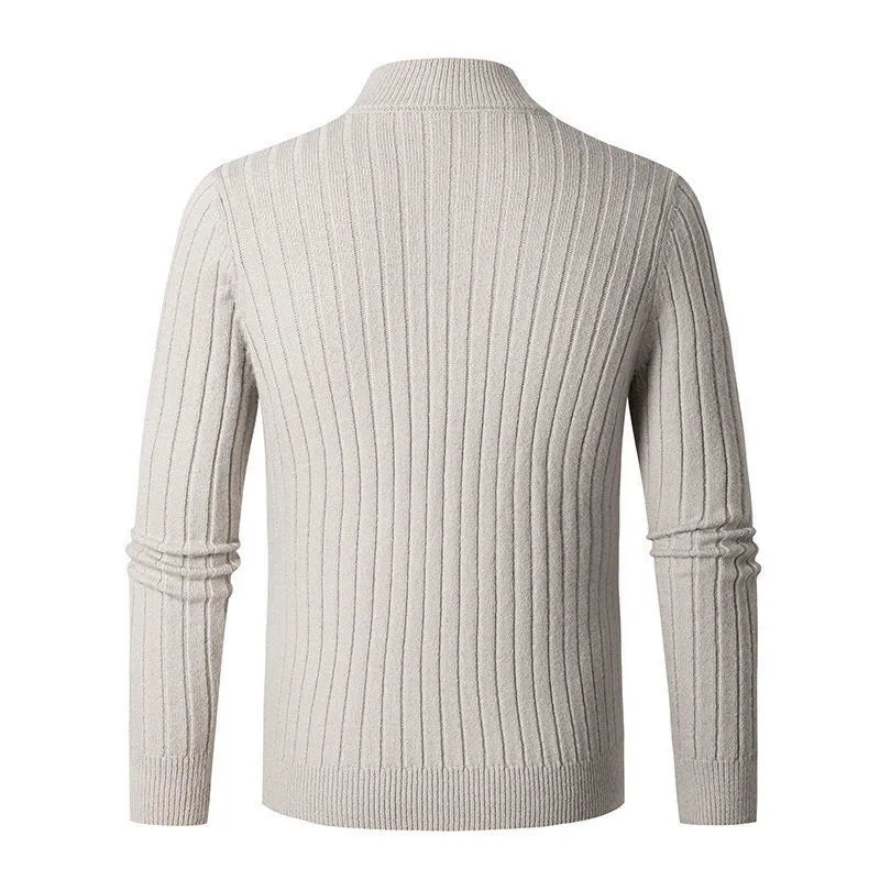 Jackson Men’s Jumper | Cashmere Half-Zip Jumper with High Collar for Autumn
