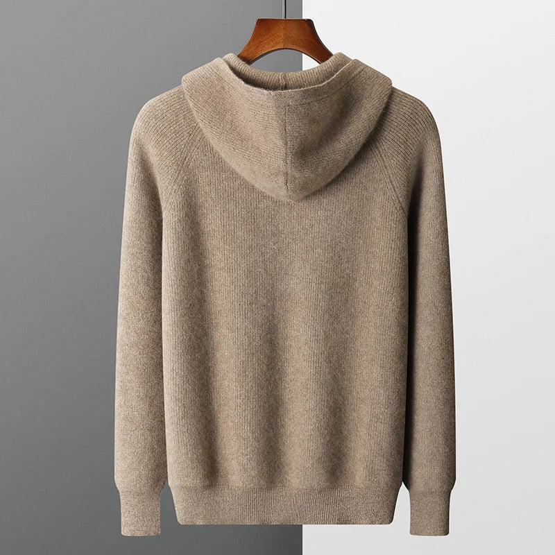 Jamie Hooded Cardigan | Knit Zip Cardigan for Autumn