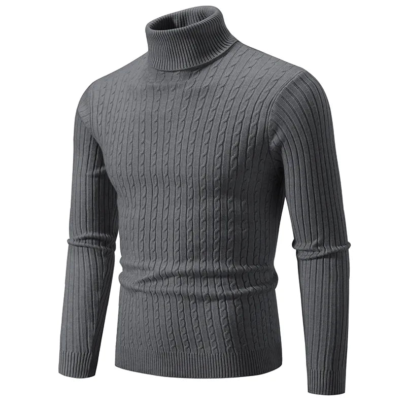 Jared Turtleneck Jumper | Cable Knit Jumper for Winter