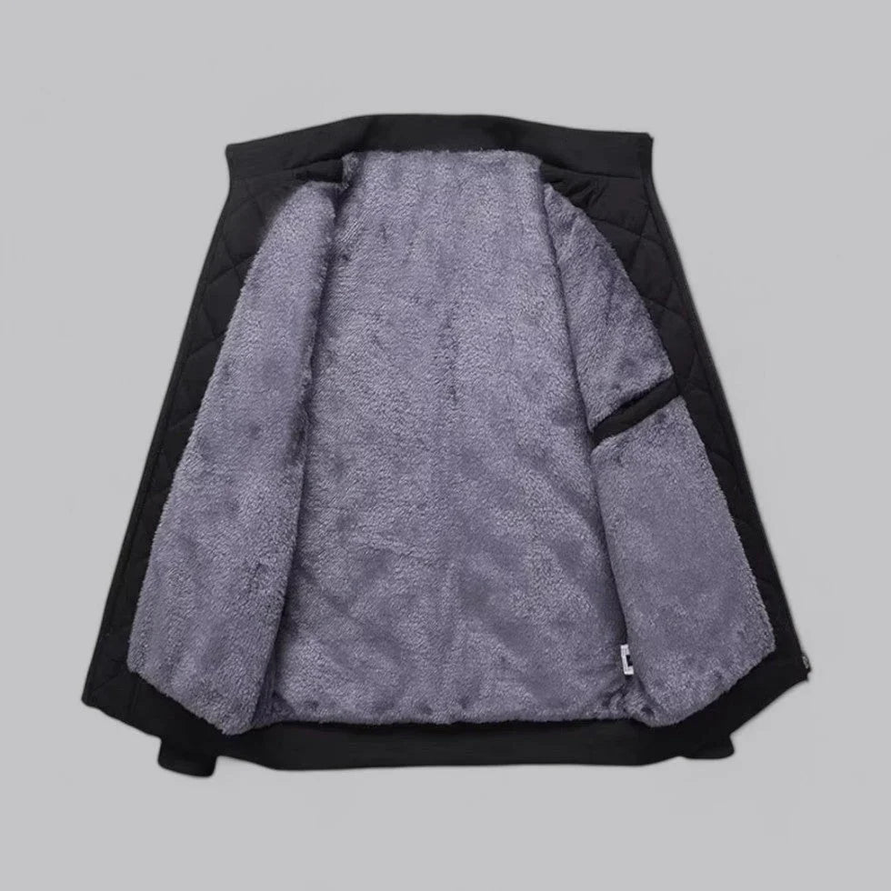 Karim Bomber Jacket | Men's Winter Fleece-Lined Street Style