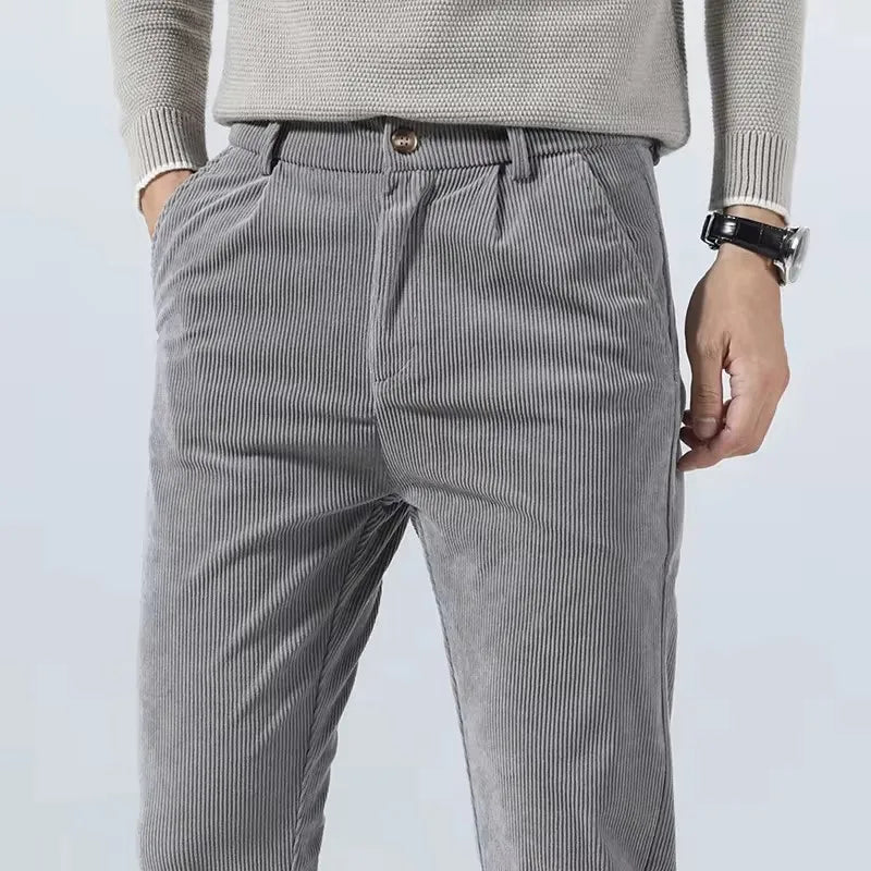 Kieron Men’s Trousers | Corduroy Straight-Leg for Autumn