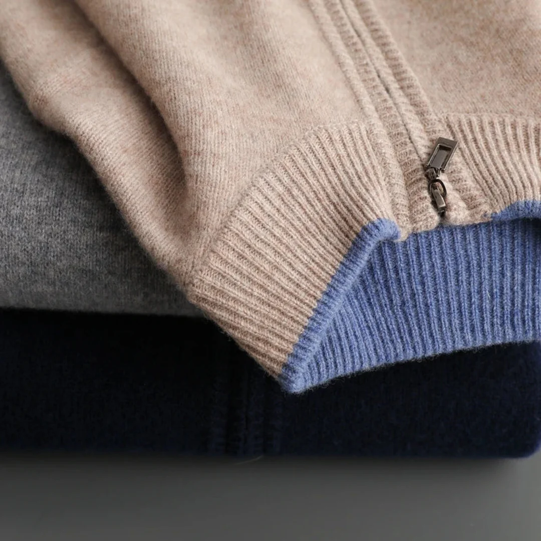 Landon Men’s Sweater | Zip-Up Sweater for Winter