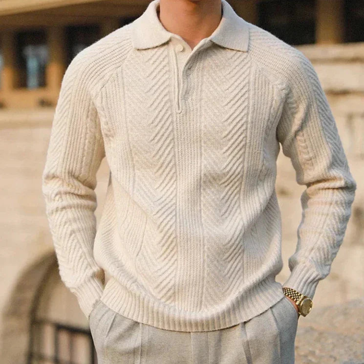 Janek Button Collar Cardigan | Knitted Cardigan for Autumn