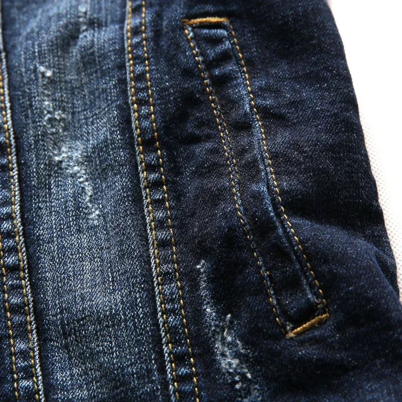 Manley Men's Denim Vest | Button-Up Vest for Autumn