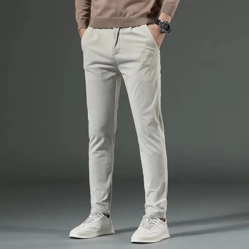 Kieron Men’s Trousers | Corduroy Straight-Leg for Autumn
