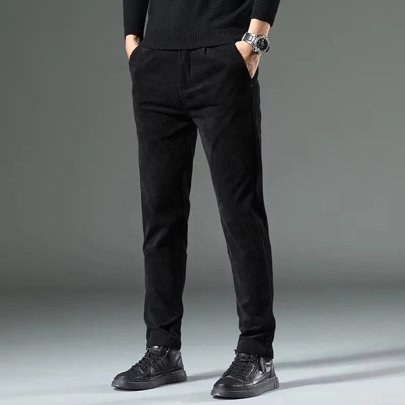Kieron Men’s Trousers | Corduroy Straight-Leg for Autumn