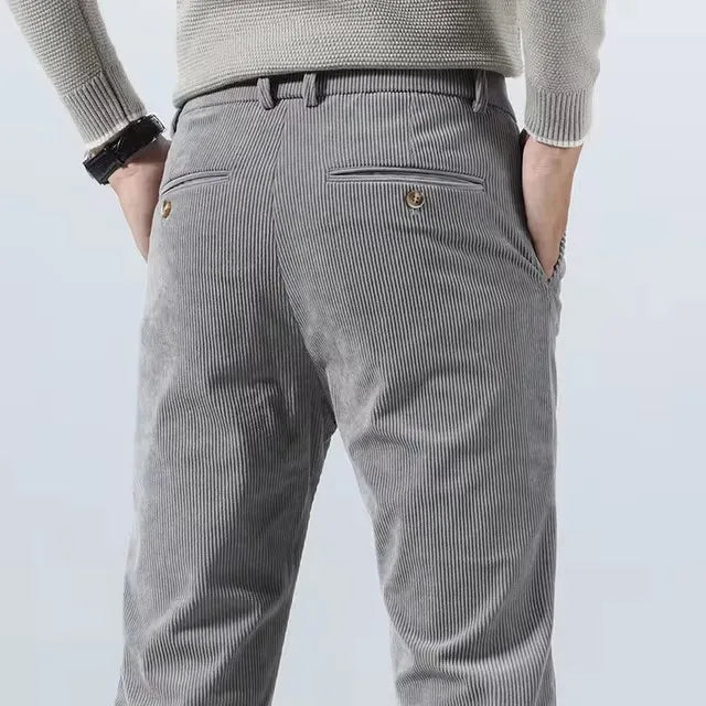 Kieron Men’s Trousers | Corduroy Straight-Leg for Autumn