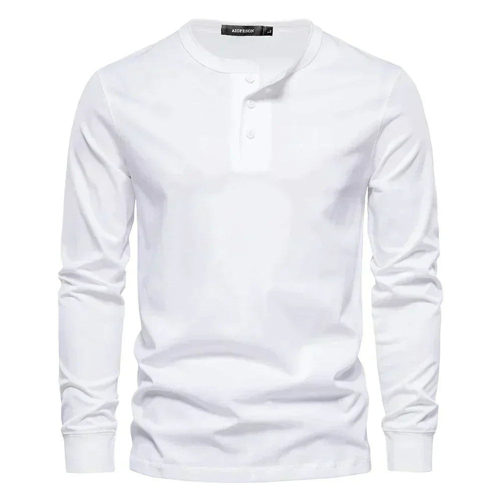 Jacinth Men’s T-Shirt | Long Sleeve Crew Neck Cotton T-Shirt for Autumn