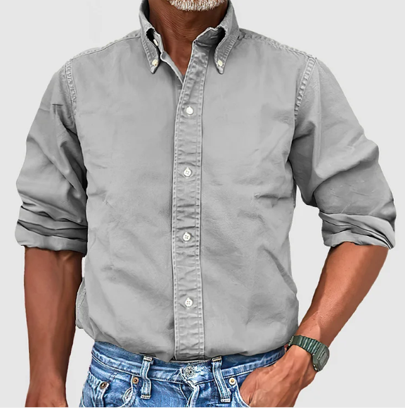 Kieron Shirt | Men's Classic Long Sleeve Shirt for Autumn