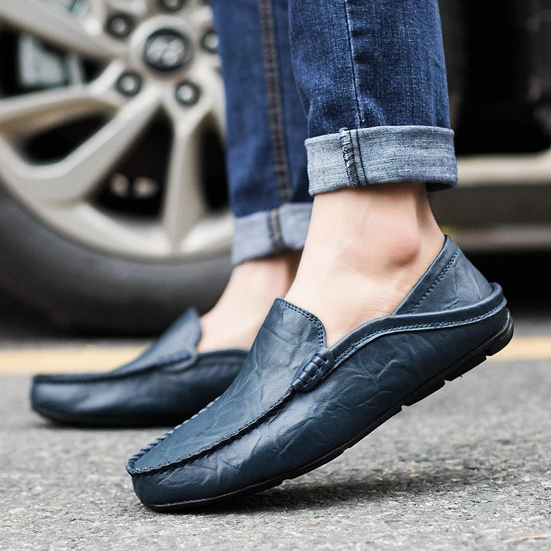 Kelson Loafers | Men's Autumn Casual Leather Slip-On Driving Shoes