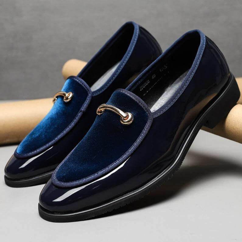 Kean Loafers | Men's Patent Leather Italian-Style Formal Shoes