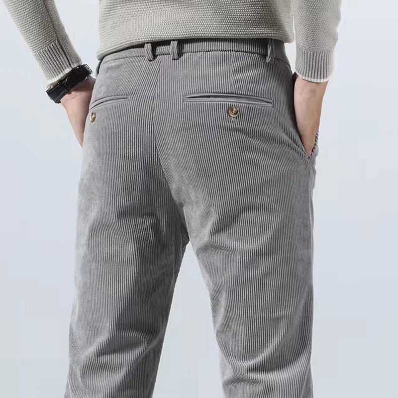 Kieron Men’s Trousers | Corduroy Straight-Leg for Autumn