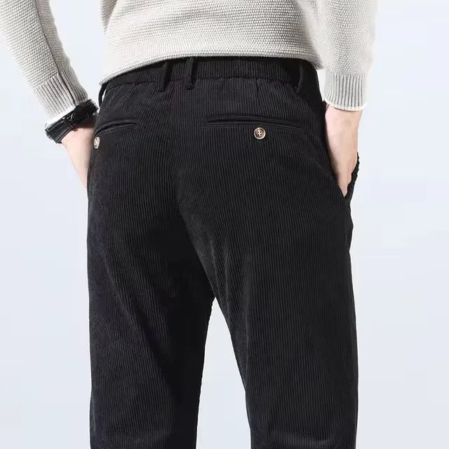 Kieron Men’s Trousers | Corduroy Straight-Leg for Autumn
