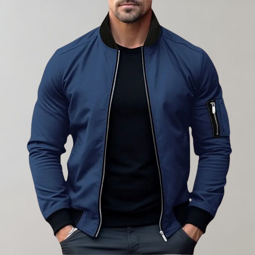 Jarl Bomber Jacket | Lightweight Zip Jacket for Autumn