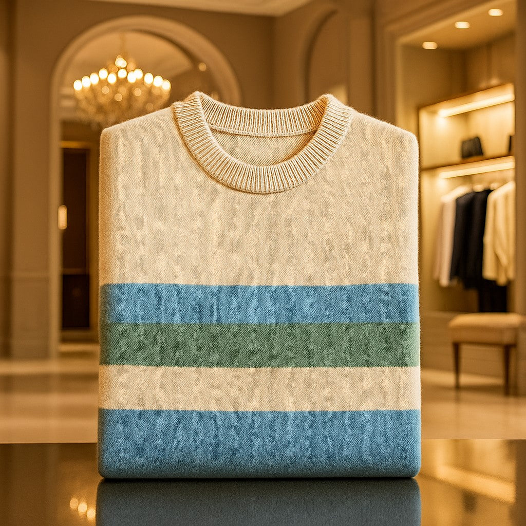 Marek Men's Striped Pullover | Pullover for Autumn