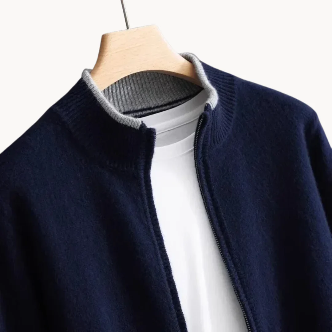 Landon Men’s Sweater | Zip-Up Sweater for Winter