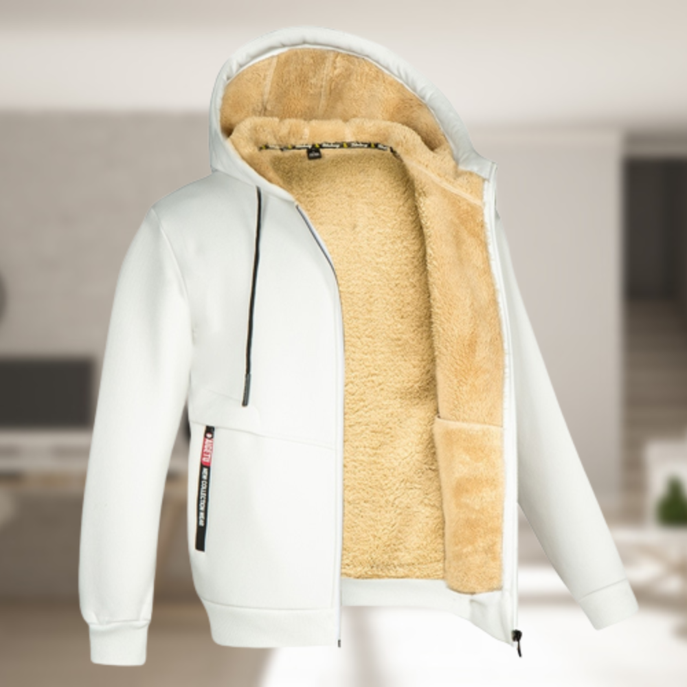 Langdon Men’s Jacket | Fleece-Lined Zip-Up Winter Jacket