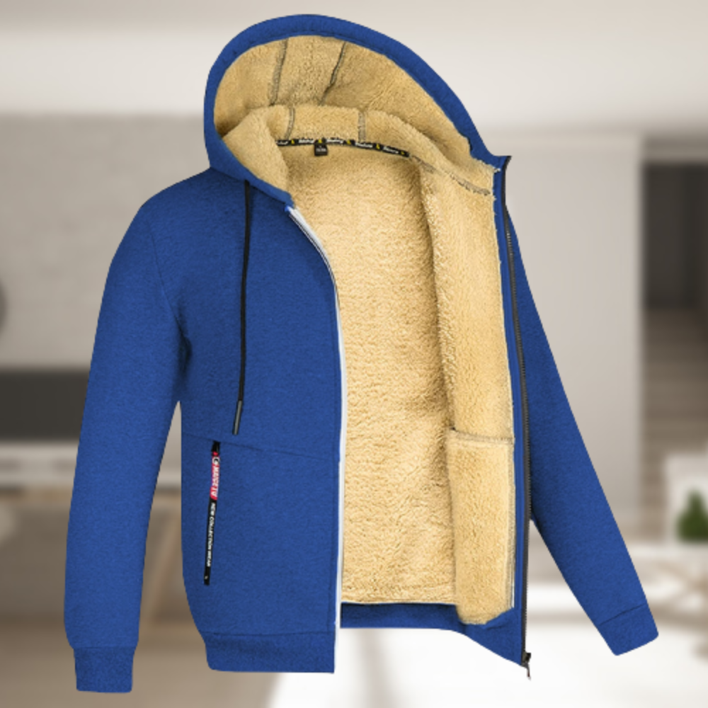 Langdon Men’s Jacket | Fleece-Lined Zip-Up Winter Jacket