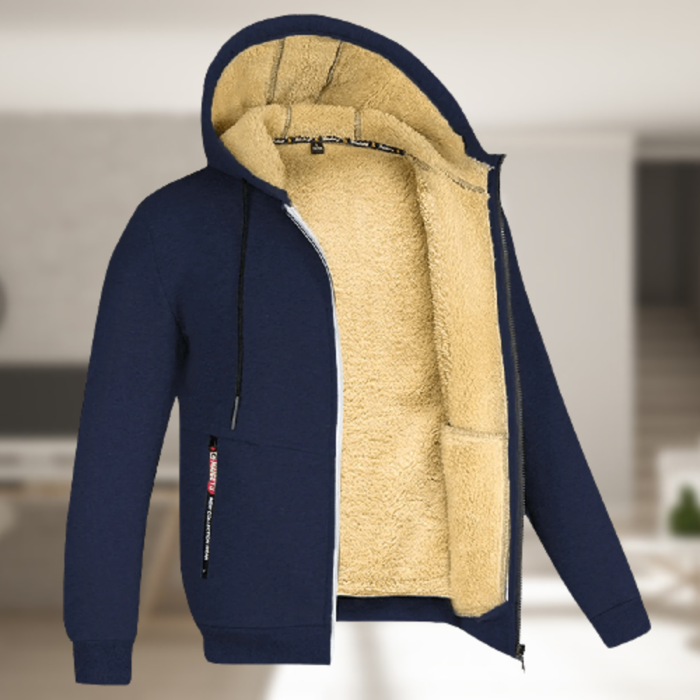 Langdon Men’s Jacket | Fleece-Lined Zip-Up Winter Jacket