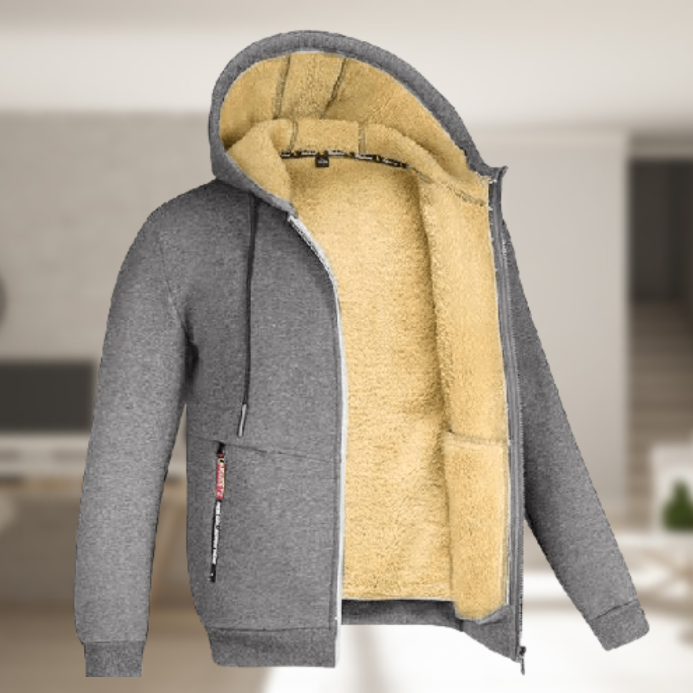 Langdon Men’s Jacket | Fleece-Lined Zip-Up Winter Jacket