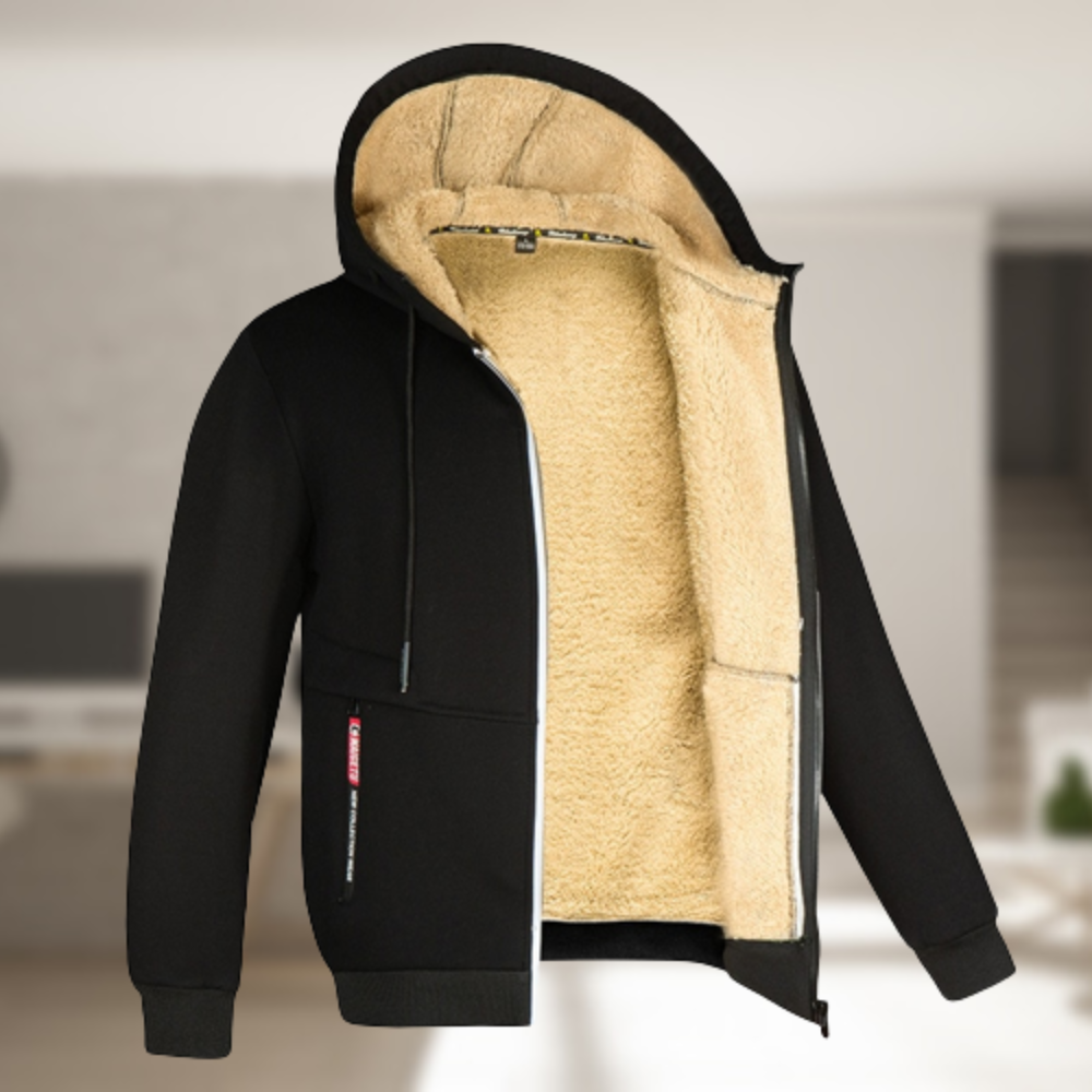 Langdon Men’s Jacket | Fleece-Lined Zip-Up Winter Jacket
