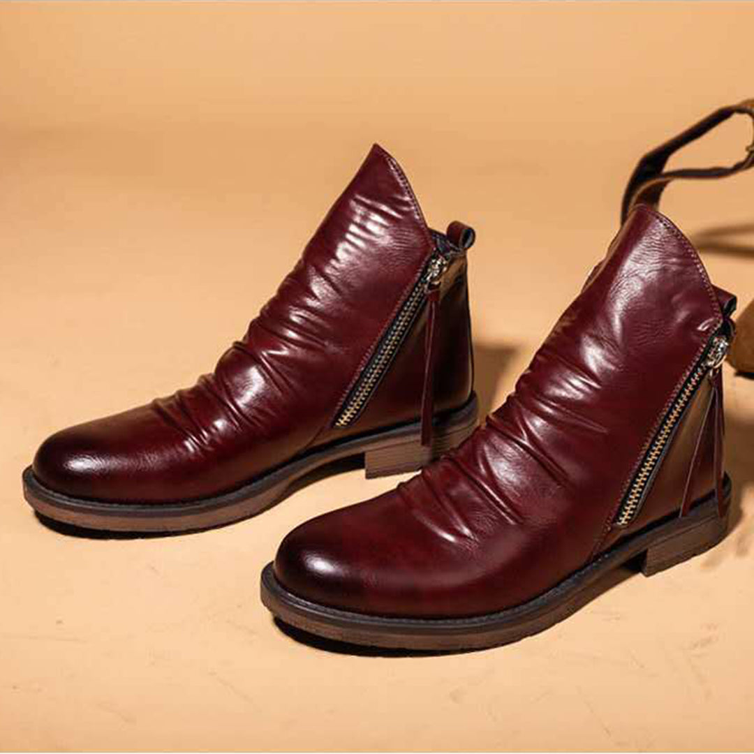Lance Men’s Boots | Zip-Up Urban Ankle Boots for Autumn
