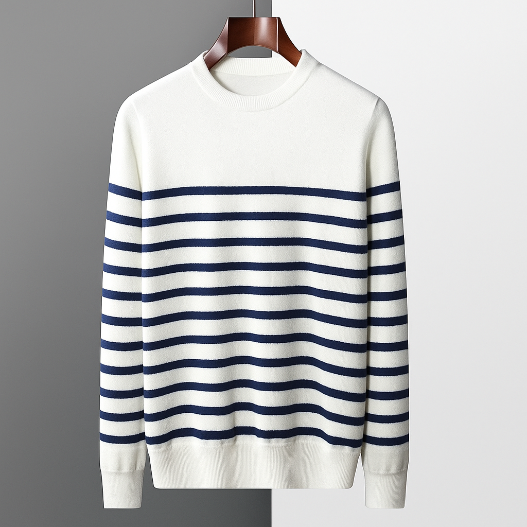 Magnus Men's Wool Pullover | Striped Pullover for Winter