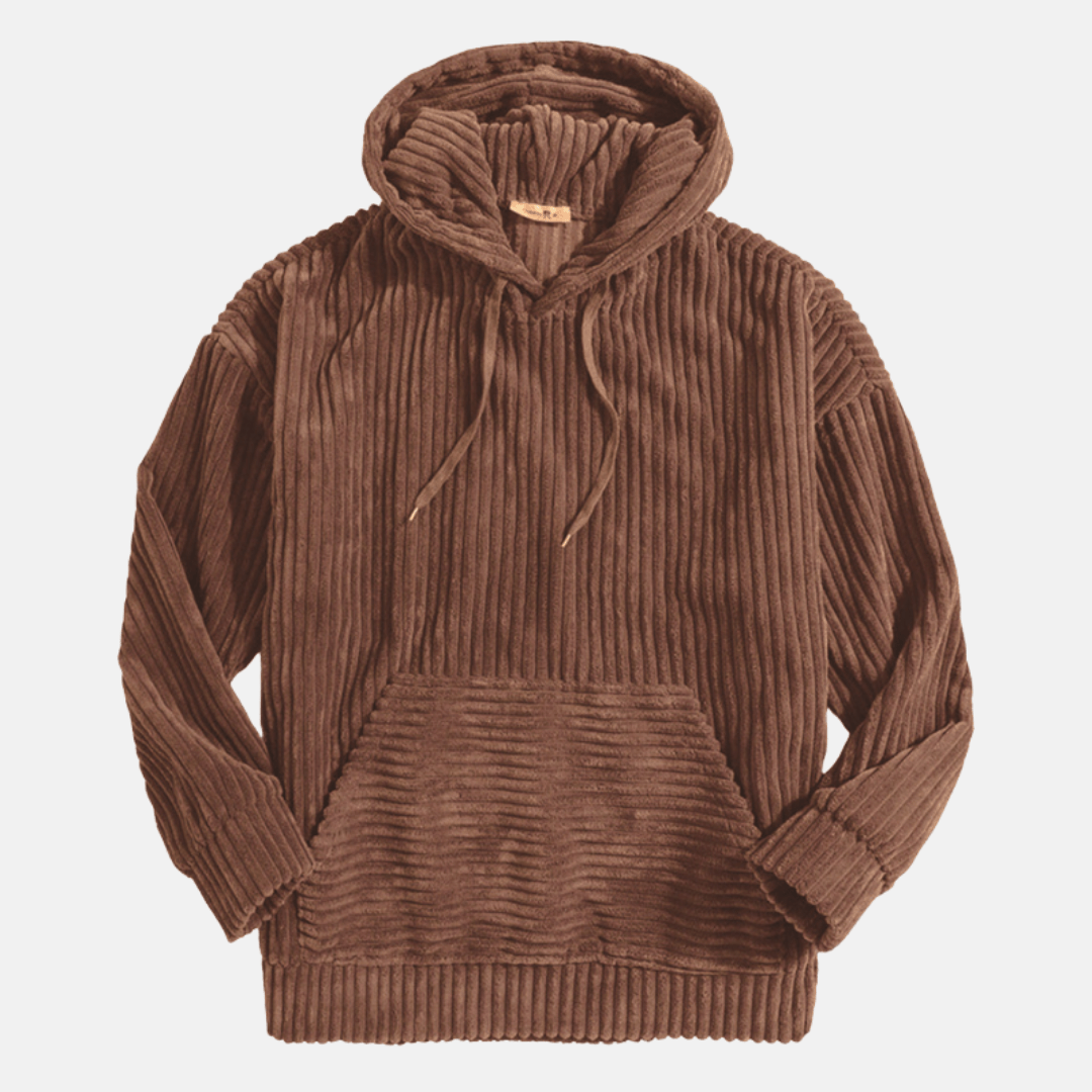 Leonard Men’s Hoodie | Corduroy Hoodie for Autumn