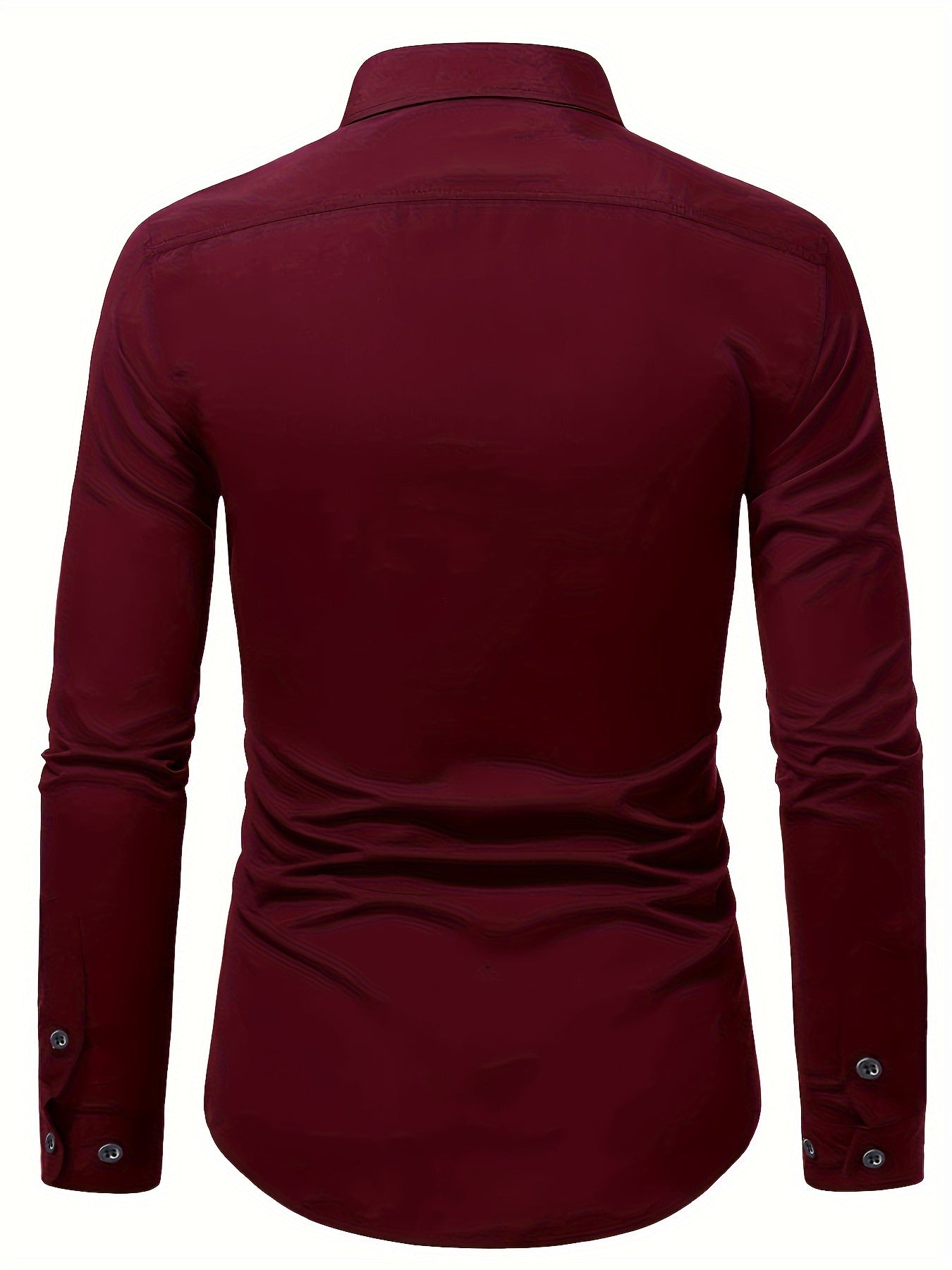 Kavon Dress Shirt | Men's Plain shirt with Notch Lapel Collar
