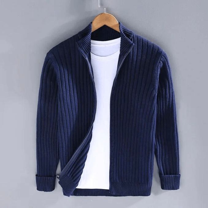 Lewin Men’s Cardigan | Shetland Wool Cardigan for Autumn