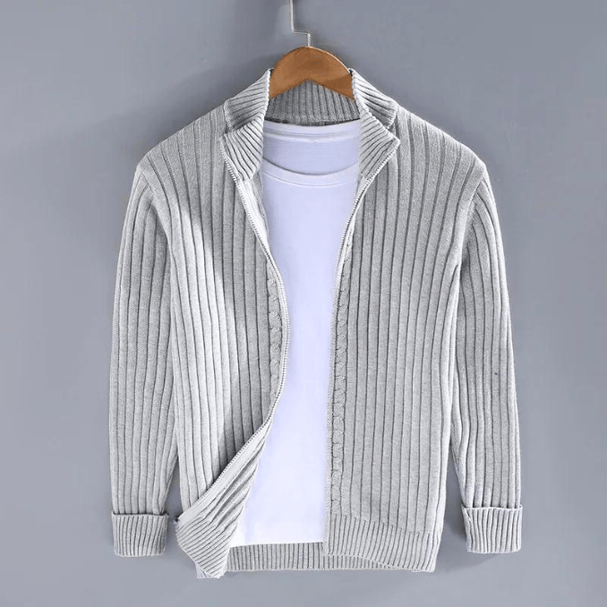 Lewin Men’s Cardigan | Shetland Wool Cardigan for Autumn