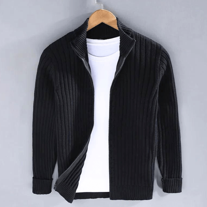 Lewin Men’s Cardigan | Shetland Wool Cardigan for Autumn