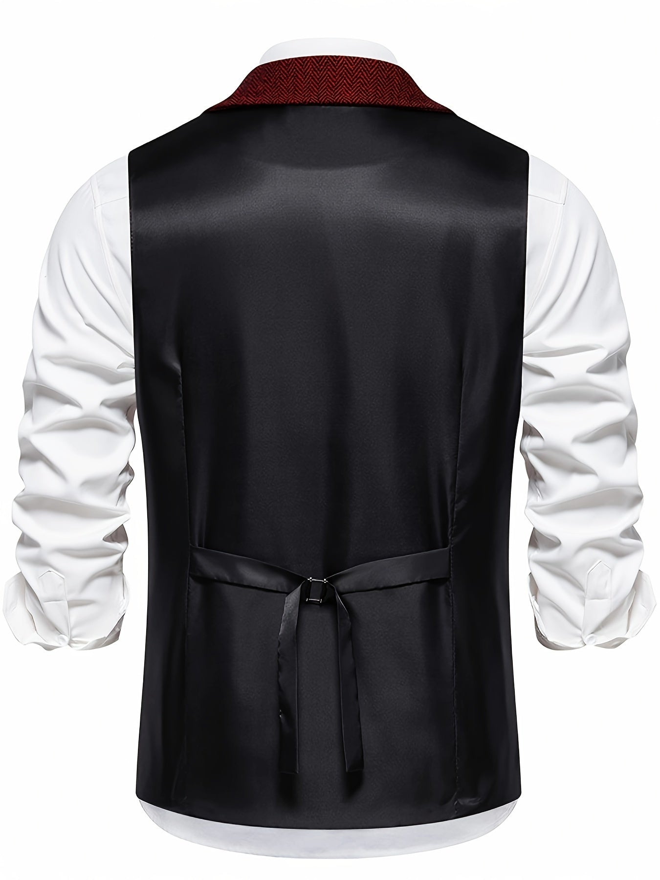 Keefe Vest | Men's Retro Herringbone Vest