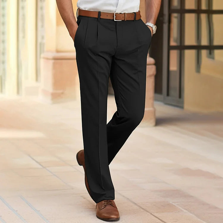 Landric Men's Business Trousers | Slim Tapered Trousers