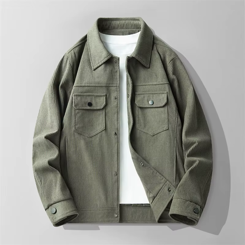 Marshall Men's Corduroy Jacket | Button-Up Jacket for Autumn