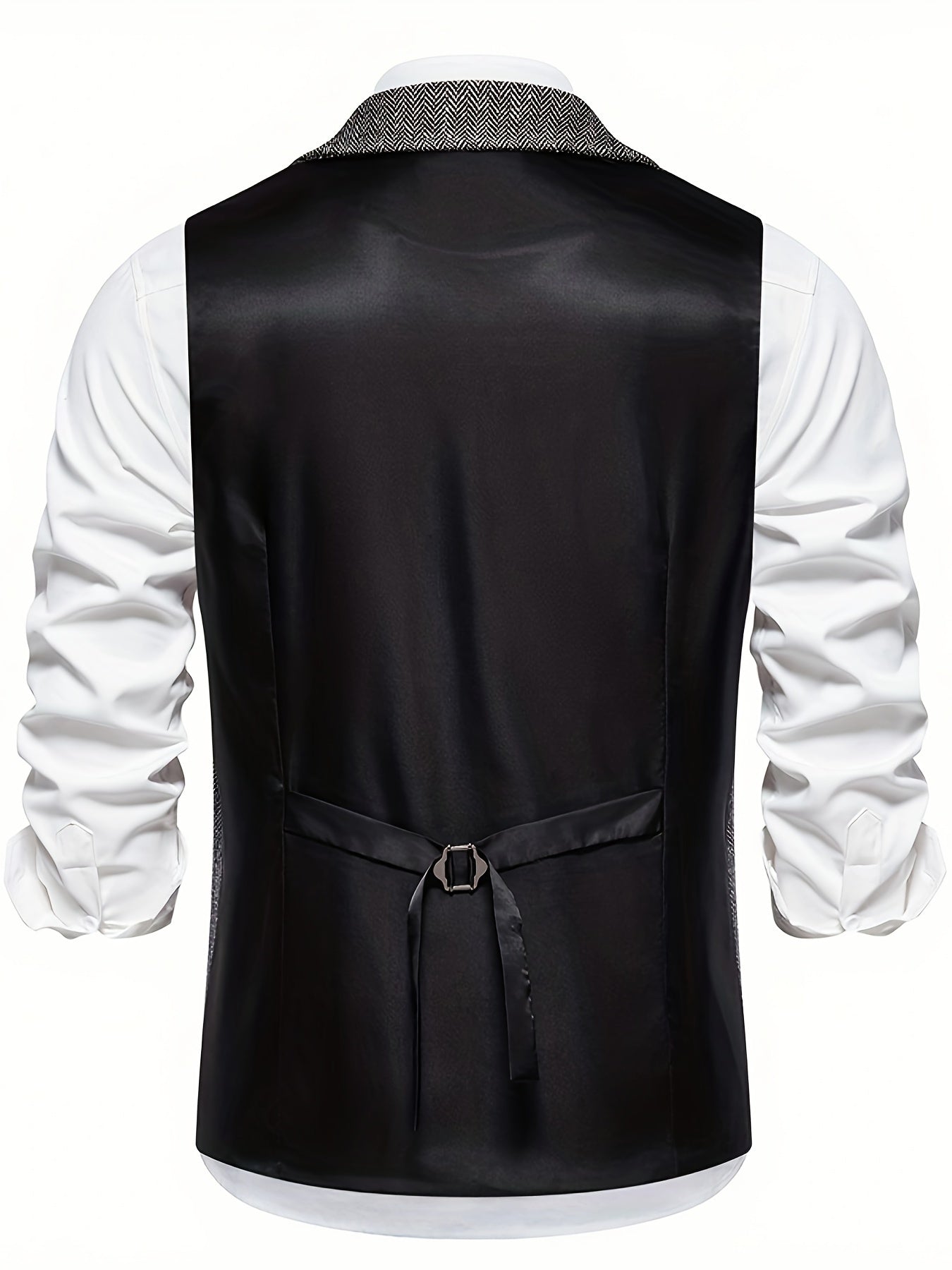 Keefe Vest | Men's Retro Herringbone Vest