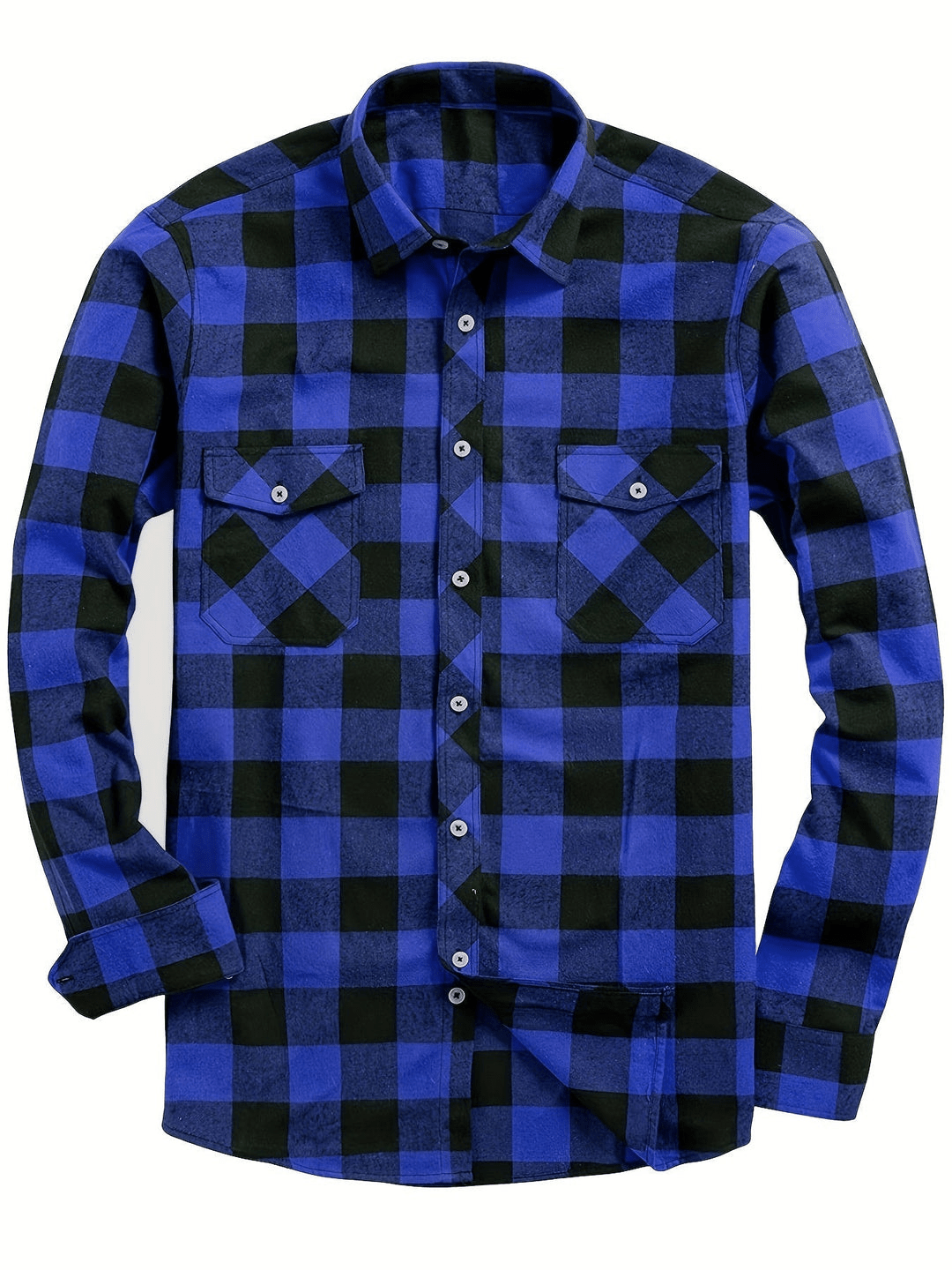 Lars Men’s Shirt | Casual Lumberjack Plaid Shirt for Autumn Layering