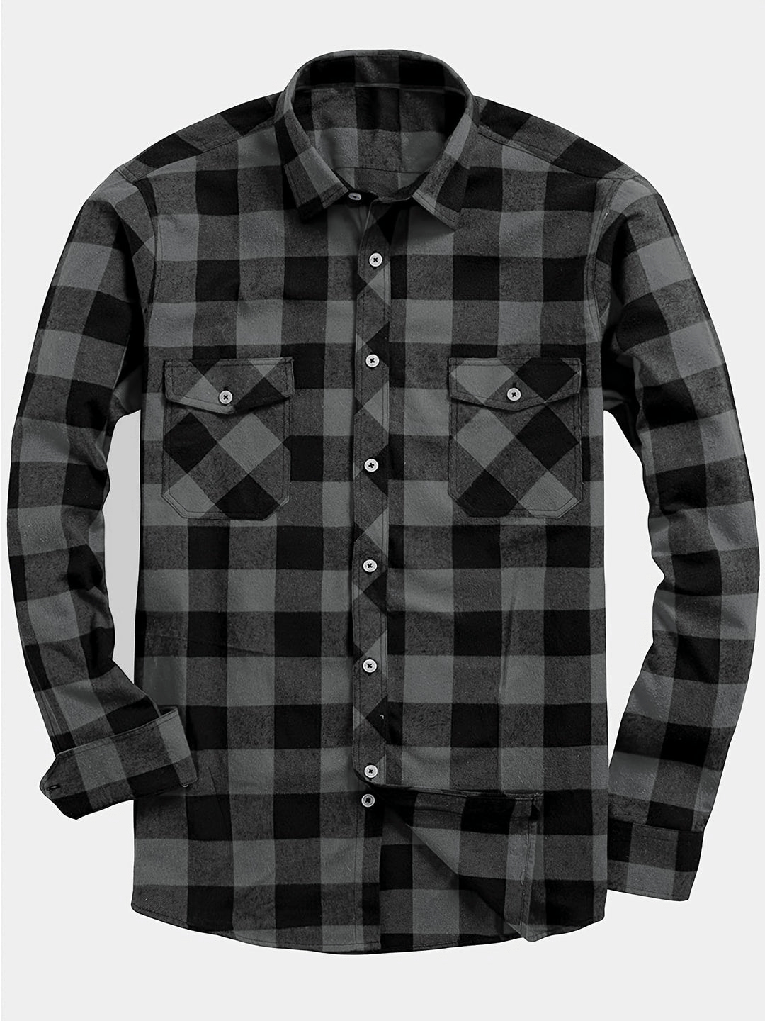 Lars Men’s Shirt | Casual Lumberjack Plaid Shirt for Autumn Layering