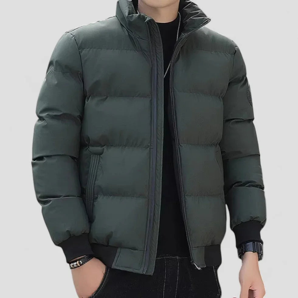 Kairo Men’s Jacket | Thick Puffer Jacket with High Collar
