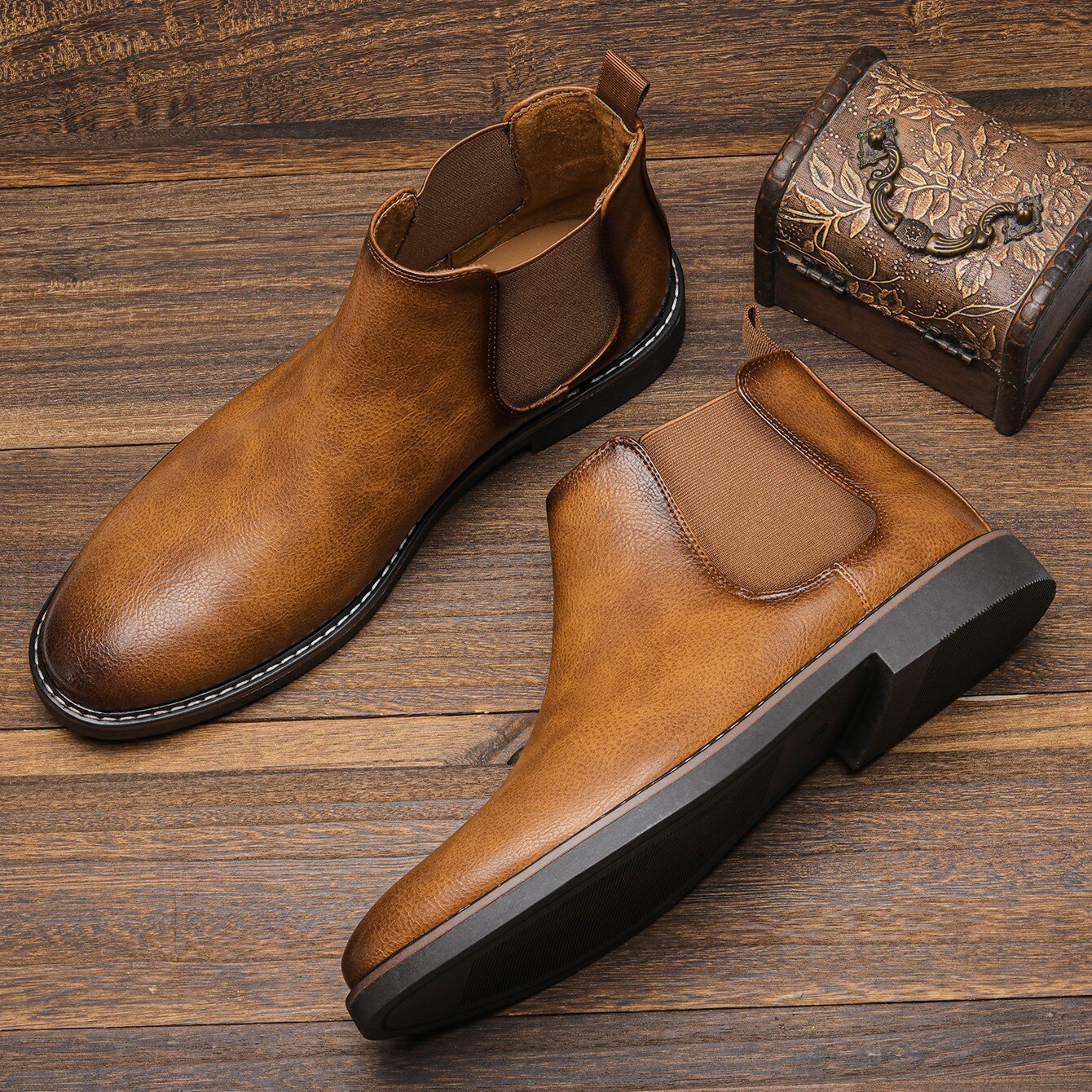 Kendrick Boots | Men's Autumn  Slip-On Smart Casual Ankle Boots