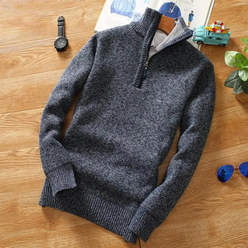 Liam Men’s Jumper | Sweater High Collar for Autumn