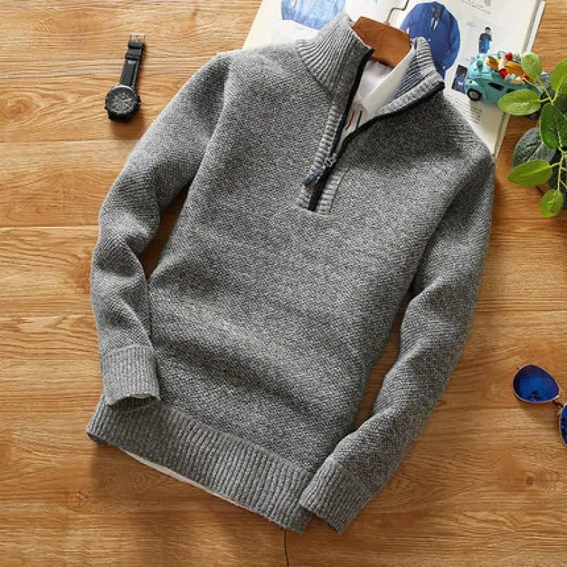 Liam Men’s Jumper | Sweater High Collar for Autumn