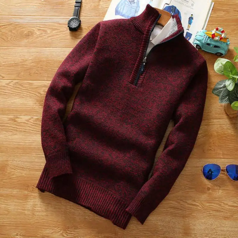 Liam Men’s Jumper | Sweater High Collar for Autumn