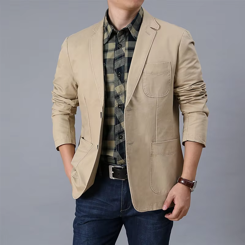 Malachy Men's Blazer | Single-Breasted Blazer for Autumn