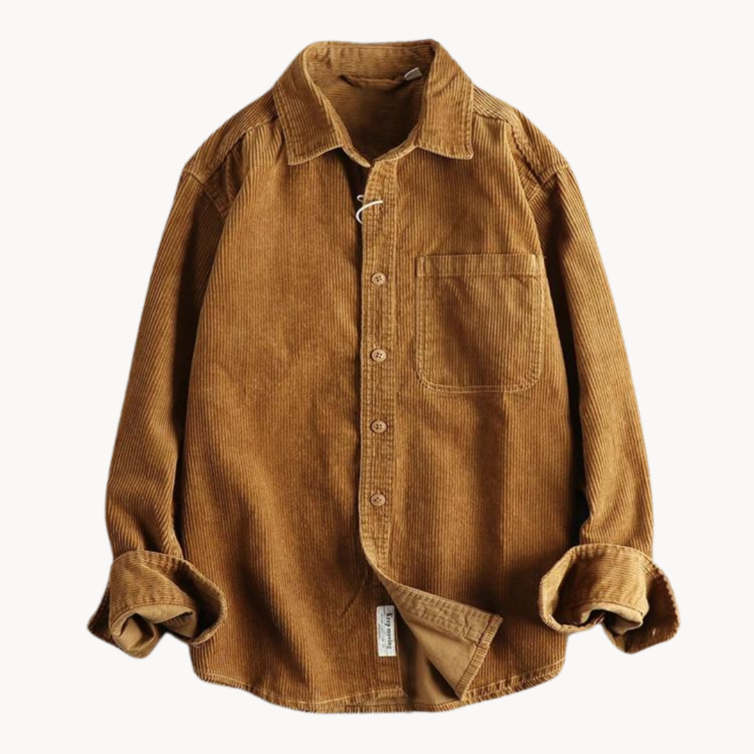 Jamison Corduroy Jacket | Button-Up Shirt Jacket for Autumn