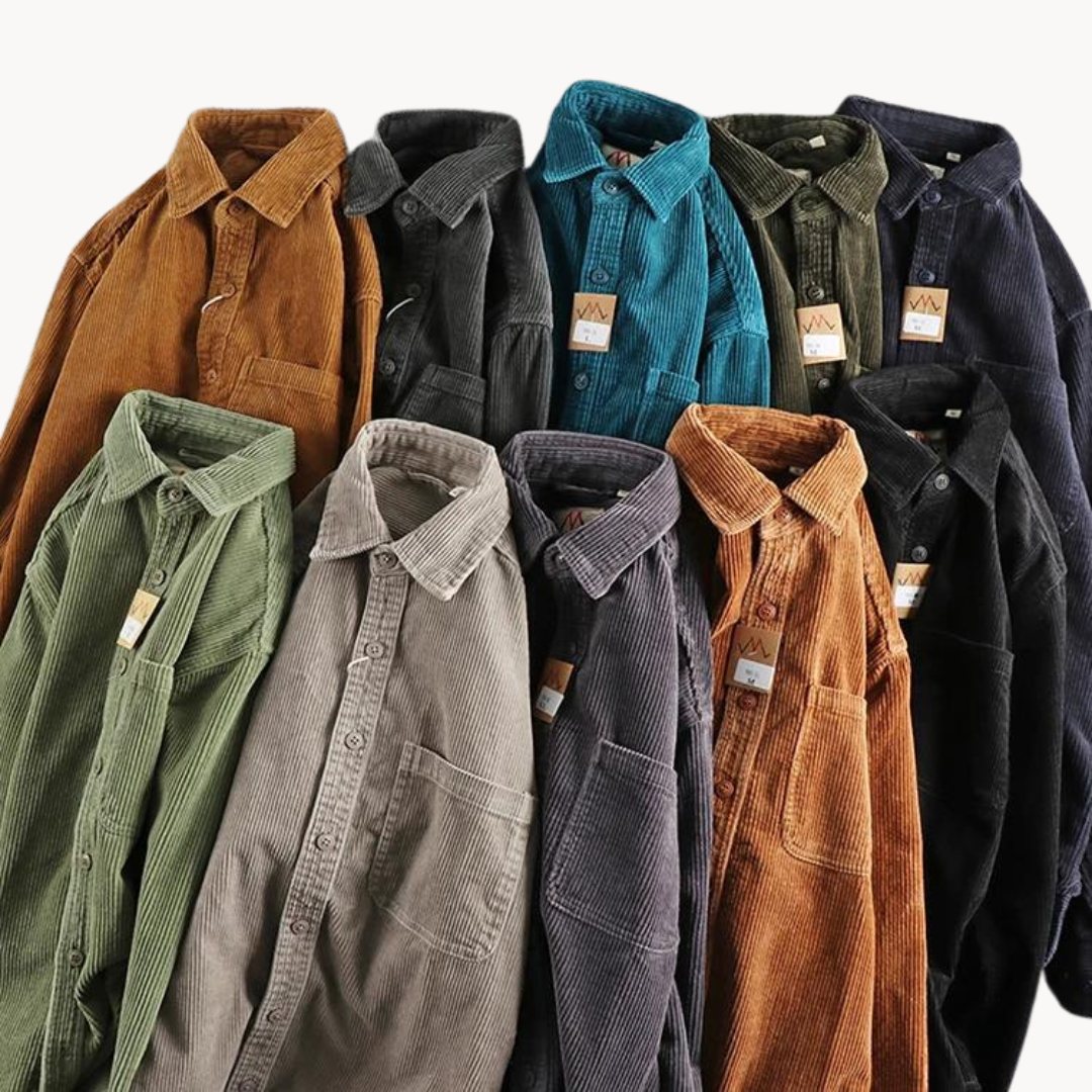 Jamison Corduroy Jacket | Button-Up Shirt Jacket for Autumn